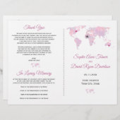 Wereldkaart-weddenschapsprogramma Waterverf bestem (Voorkant / Achterkant)