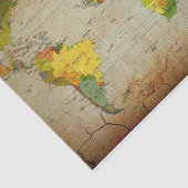  Wereldkaart-weefselpapier Tissuepapier (Detail)