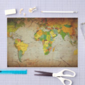  Wereldkaart-weefselpapier Tissuepapier (Craft)