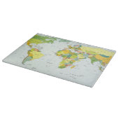 Wereldkaart Wereldbol Landatlas Snijplank (Hoek)