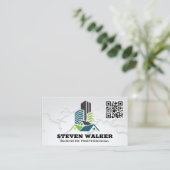 Wereldkaart | Woning commercieel vastgoed Visitekaartje (Staand voorkant)