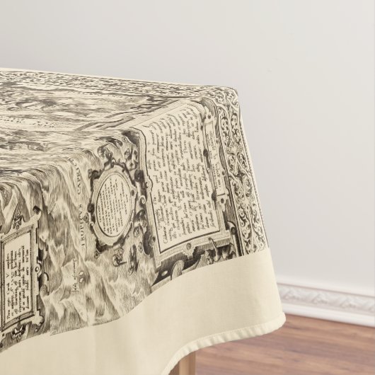 wereldkaart Zee Tafelkleed (Voorbeeld)