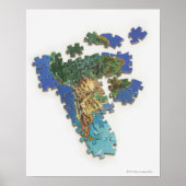 Wereldkaart, Zuid-Amerika 2 Poster (Voorkant)