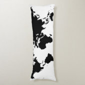 Wereldkaarten Body Pellow Lichaamskussen (Voorkant Verticaal)