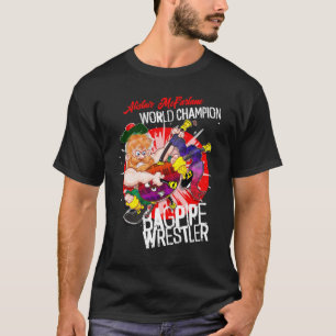Wereldkampioen doedelzak worstelaar t-shirt