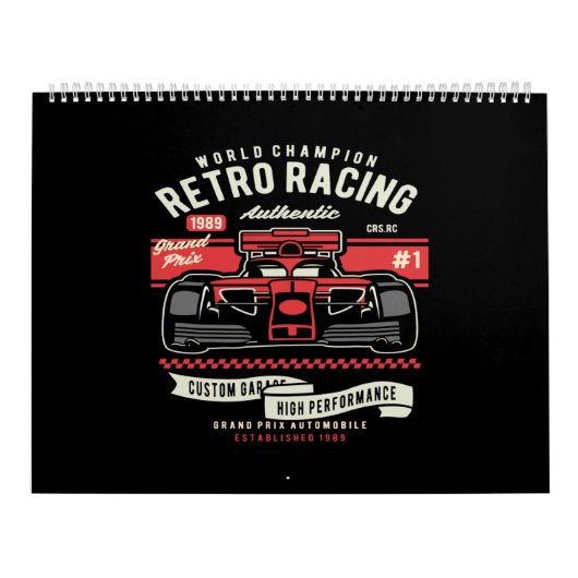 wereldkampioen retro race kalender (Hoes)