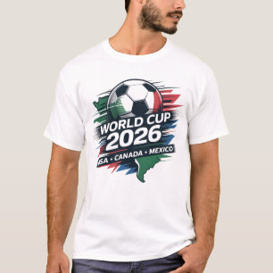 Wereldkampioenschap 2026 USA Canada Mexico Voetbal T-shirt