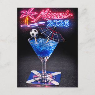 Wereldkampioenschap 2026 Voetbal Schotland VS Miam Briefkaart