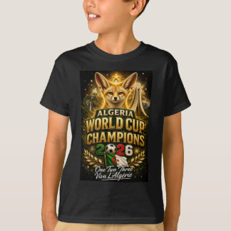 Wereldkampioenschap Algerije 2026 Kampioenen Voetb T-shirt