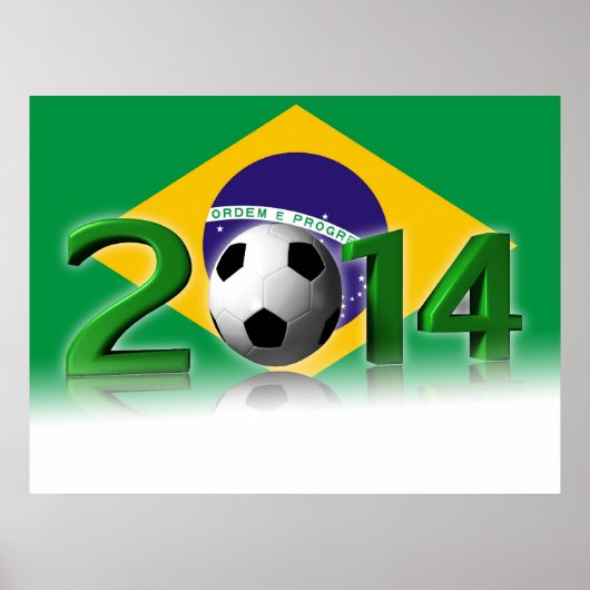 Wereldkampioenschap voetbal 2014 poster (Voorkant)