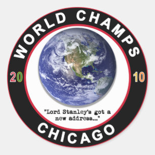 WERELDKAMPIOENSCHAPPEN IN CHICAGO RONDE STICKER