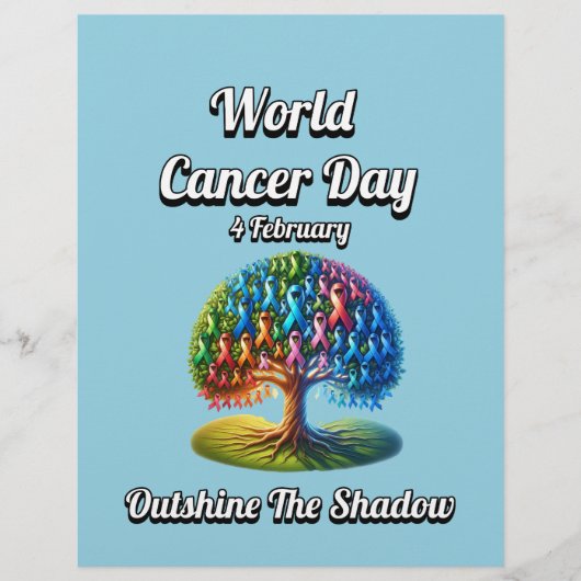 Wereldkankerdag. 4 februari flyer (Voorkant)