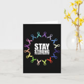 Wereldkankerdag blijven kaart (Gele Bloem)