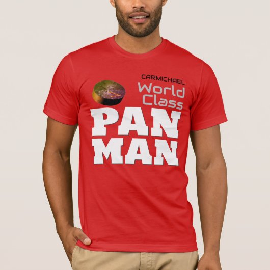 Wereldklasse Pan Man op ROOD T-shirt (Voorkant)