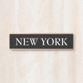 wereldklok in tijdzone deurbordje (Voorkant)