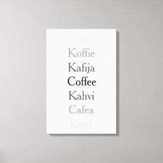 Wereldkoffie Canvas Afdruk