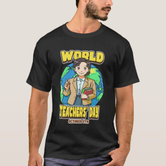 Wereldlerarendag 5 oktober viert onderwijsgevenden t-shirt