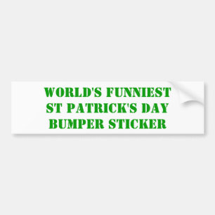 Wereldliefste St Patrick's day Bumpersticker
