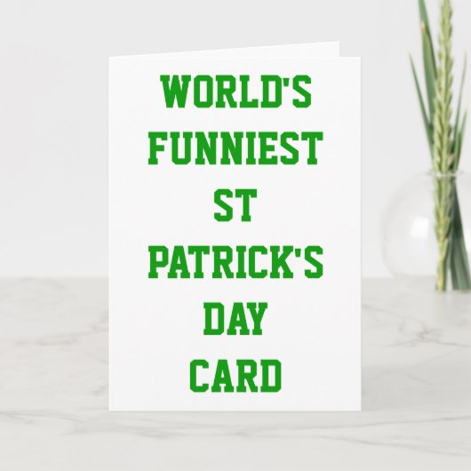 Wereldliefste St Patrick's day Kaart (Voorkant)