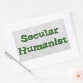 wereldlijk humanist rechthoekige sticker (Envelop)