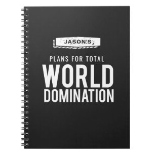 Wereldlijst voor dominantie   Funny Custom Name Notitieboek