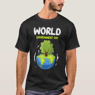 Wereldmilieudag 5 juni Verenigde Naties T-shirt
