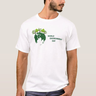 Wereldmilieudag die samenwerkt om te beschermen t-shirt