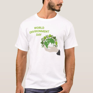 Wereldmilieudag die samenwerkt om te beschermen t-shirt