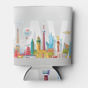 Wereldmonumenten, Travel Concept Design. Blikjeskoeler