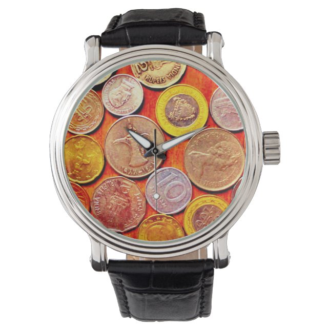 Wereldmunten Horloge (Voorkant)