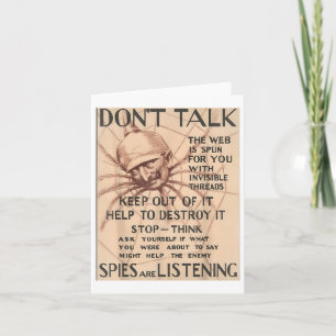 Wereldoorlog 1 Poster Design Talk Spider Spie Kaart