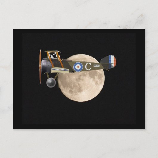 WERELDOORLOG 1 VLIEGTUIG BRIEFKAART (Voorkant)
