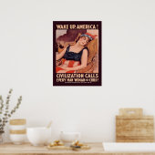  Wereldoorlog 1 werd Amerika wakker Poster (Keuken)
