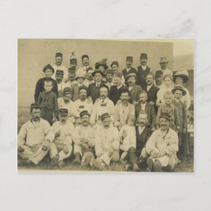 Wereldoorlog I, foto van dorp Briefkaart