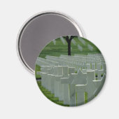 Wereldoorlog II begraafplaats, herdenkingsdag Magneet (Voorkant / Achterkant)