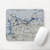 Wereldoorlog II D-Day Map 6 juni 1944 Muismat (Met muis)