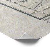 Wereldoorlog II D-Day Map 6 juni 1944 Poster (Hoek)