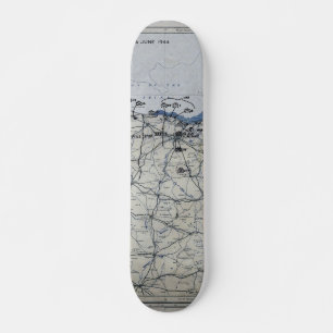 Wereldoorlog II D-Day Map 6 juni 1944 Skateboard