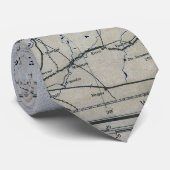 Wereldoorlog II D-Day Map 6 juni 1944 Stropdas (Opgerold)