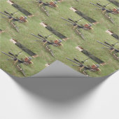 Wereldoorlog Twee machines Pistool Cadeaupapier (Hoek)