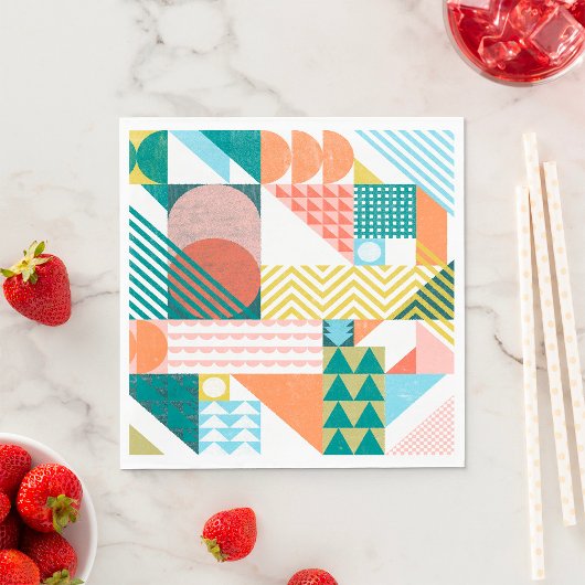 Wereldpatroon vormen servet