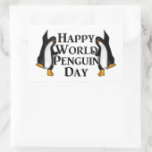 Wereldpinguïndag Rechthoekige Sticker (Tas)