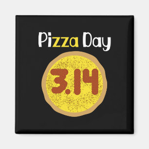 Wereldpizzadag Pizza Pun Shirt 3.14 Pizza Pi Magneet