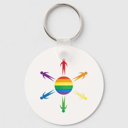 Wereldpride Sleutelhanger (Voorkant)