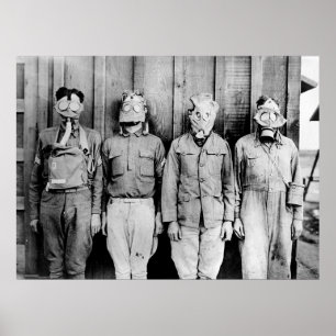 Wereldraai van gasmaskers poster