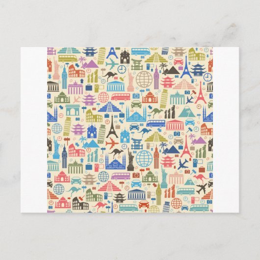 wereldreis briefkaart (Voorkant)