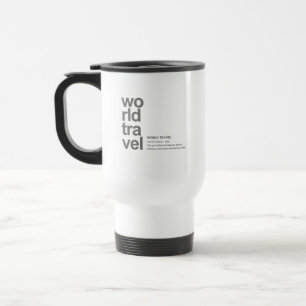 WERELDREIS DEFINITIE Modern Minimalistisch Reisbeker