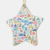 wereldreis keramisch ornament (Links)