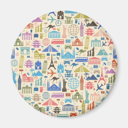 wereldreis magneet (Voorkant)