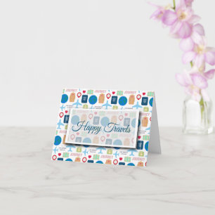 Wereldreis opgevouwen  kaart